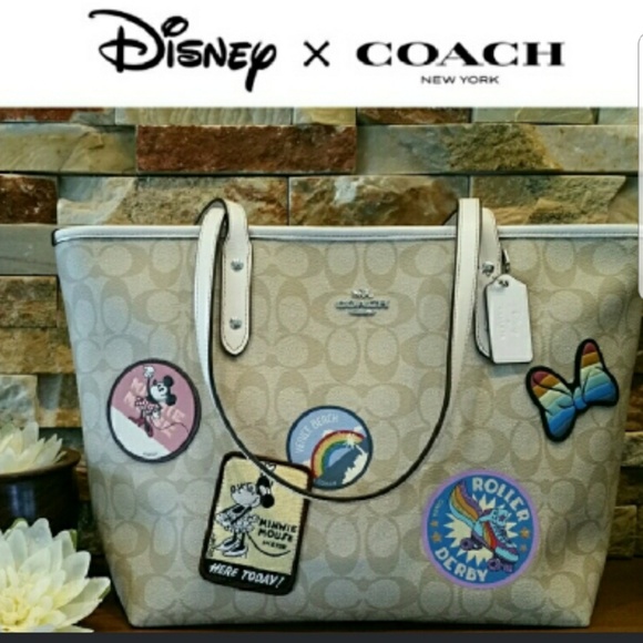Coach Handbags - *SALE* NEW Coach x DISNEY City Zip Tote